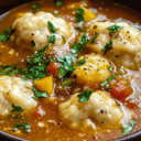 Tamale Soup with Tamale Dumplings